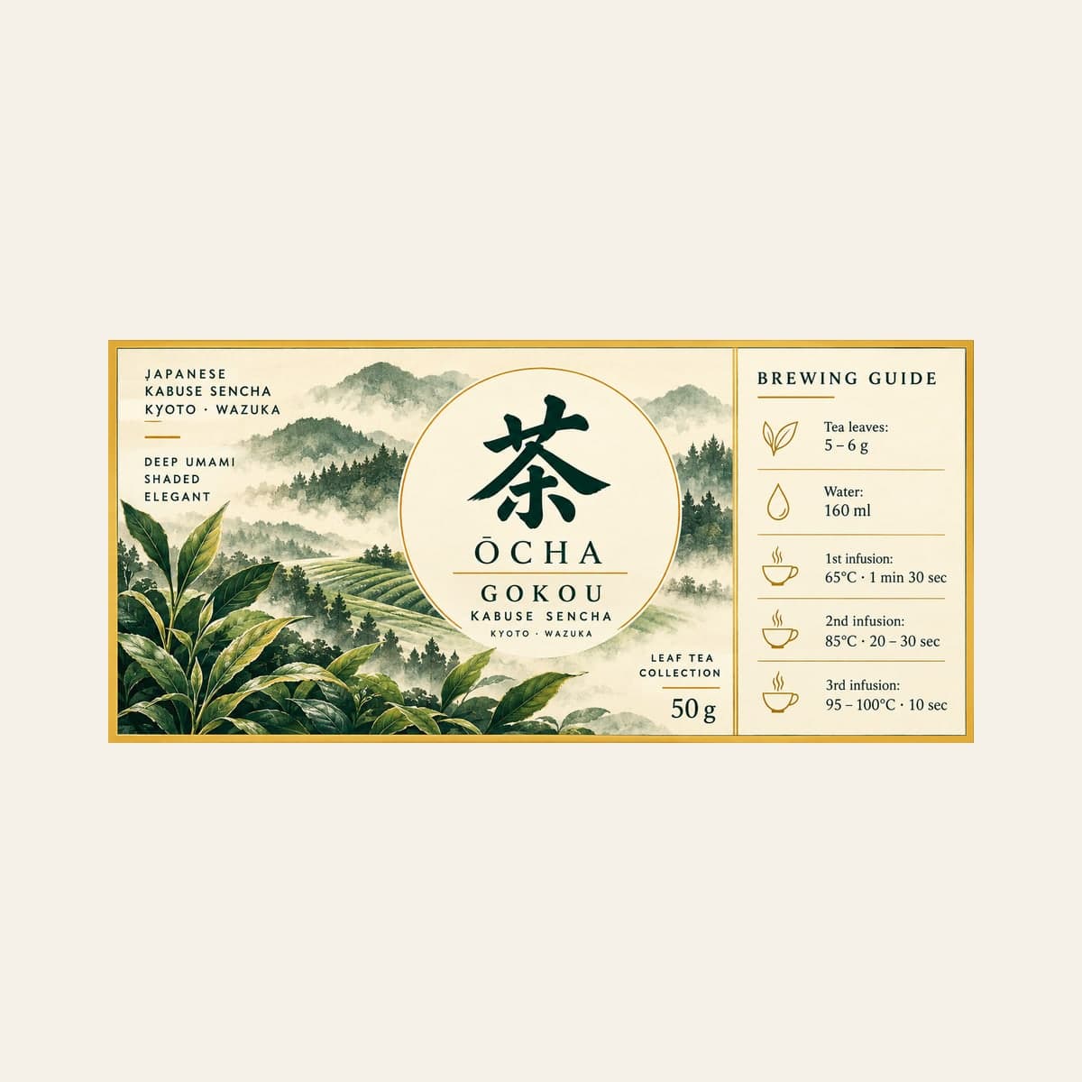 Etiqueta de Goko, ŌCHA